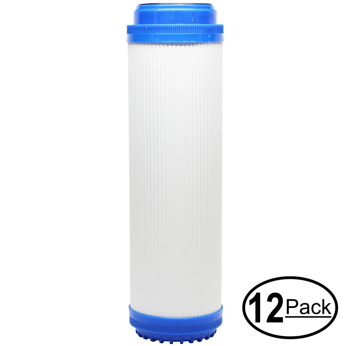 12-Pack Replacement for Expres Liquid RO5MXCG Granular Activated Carbon Filter - Universal 10-inch Cartridge for Express Liquid RO5MXCG - 5 Stage Reverse Osmosis System - Denali Pure Brand