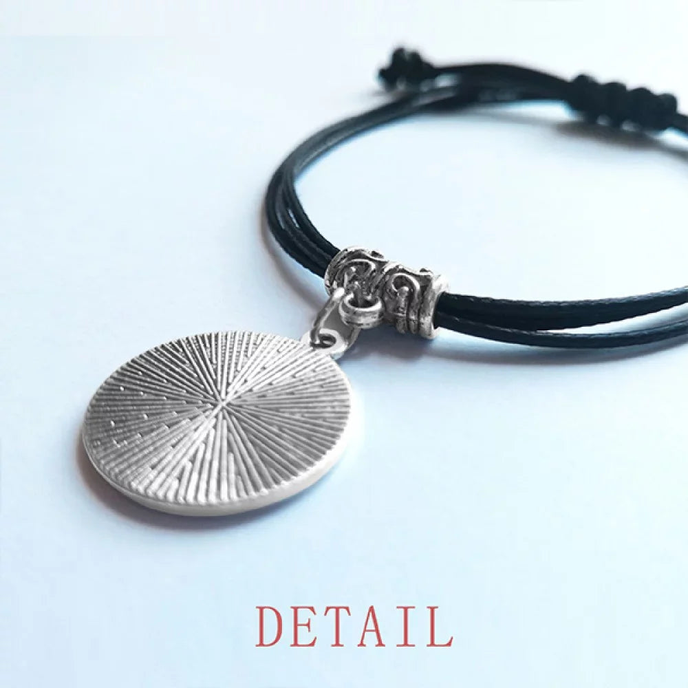 cup red white ice bracelet leather rope wristband black jewelry