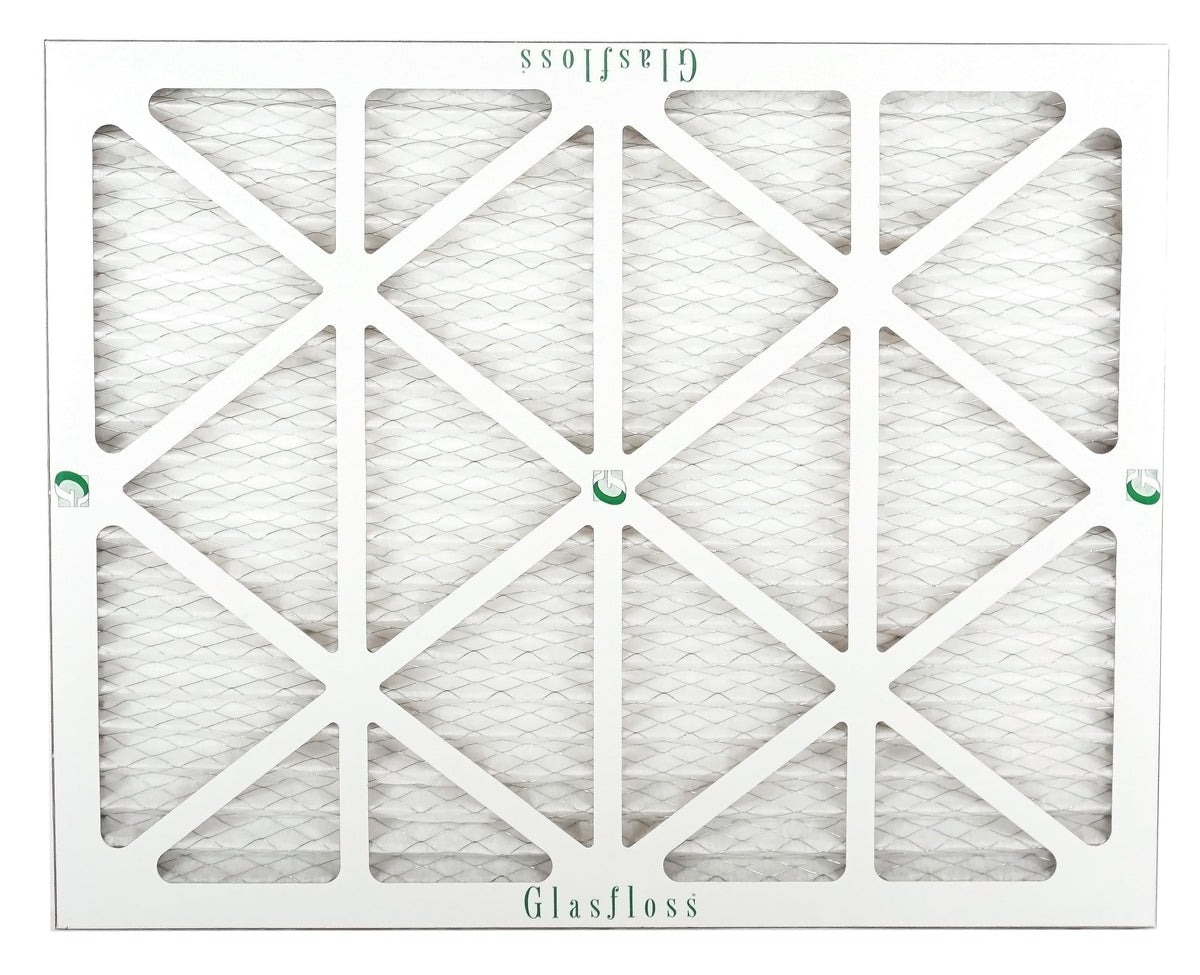 Glasfloss Air Filter 16x20x2 - 2" MERV 10 - (Pack of 12) - Pleated AC or HVAC Air Filter - Furnace Air Filter - Home or Office - Made In The USA.