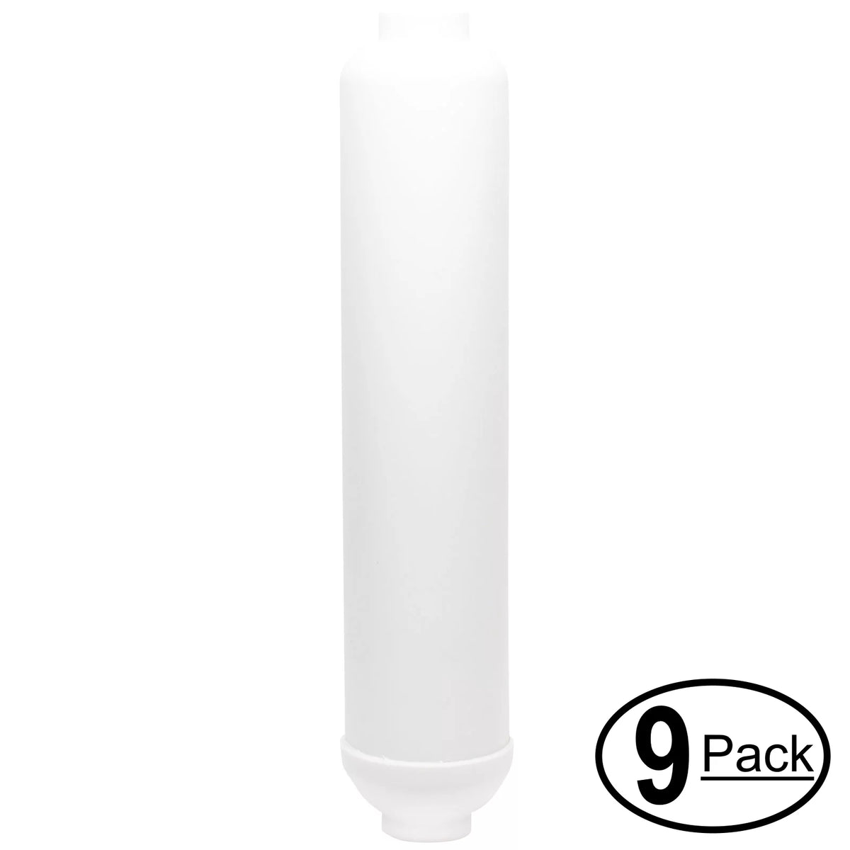 9-Pack Replacement for Expres Fluid ROUV10DC Inline Filter Cartridge - Universal 10-inch Cartridge for Express Liquid 6 Stage UV Reverse Osmosis Filtration System - Denali Pure Brand