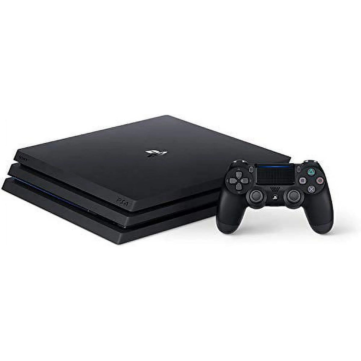 PlayStation 4 Pro 1TB Gaming Console Black with Charging Dock Headset 2 Controller Bolt Axtion Like New