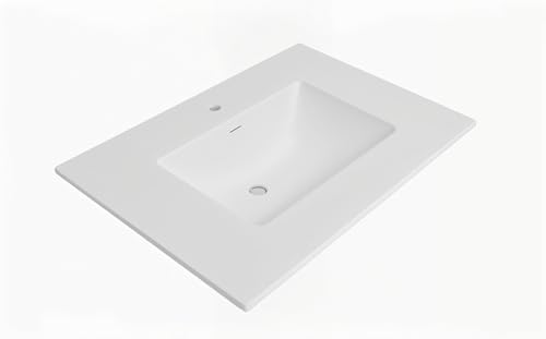 36" Maple Walnut Bathroom Vanity Base â Ready-to-Assemble Sink Cabinet with Drawers, Shaker Style Storage, Base Only, No Top or Sink