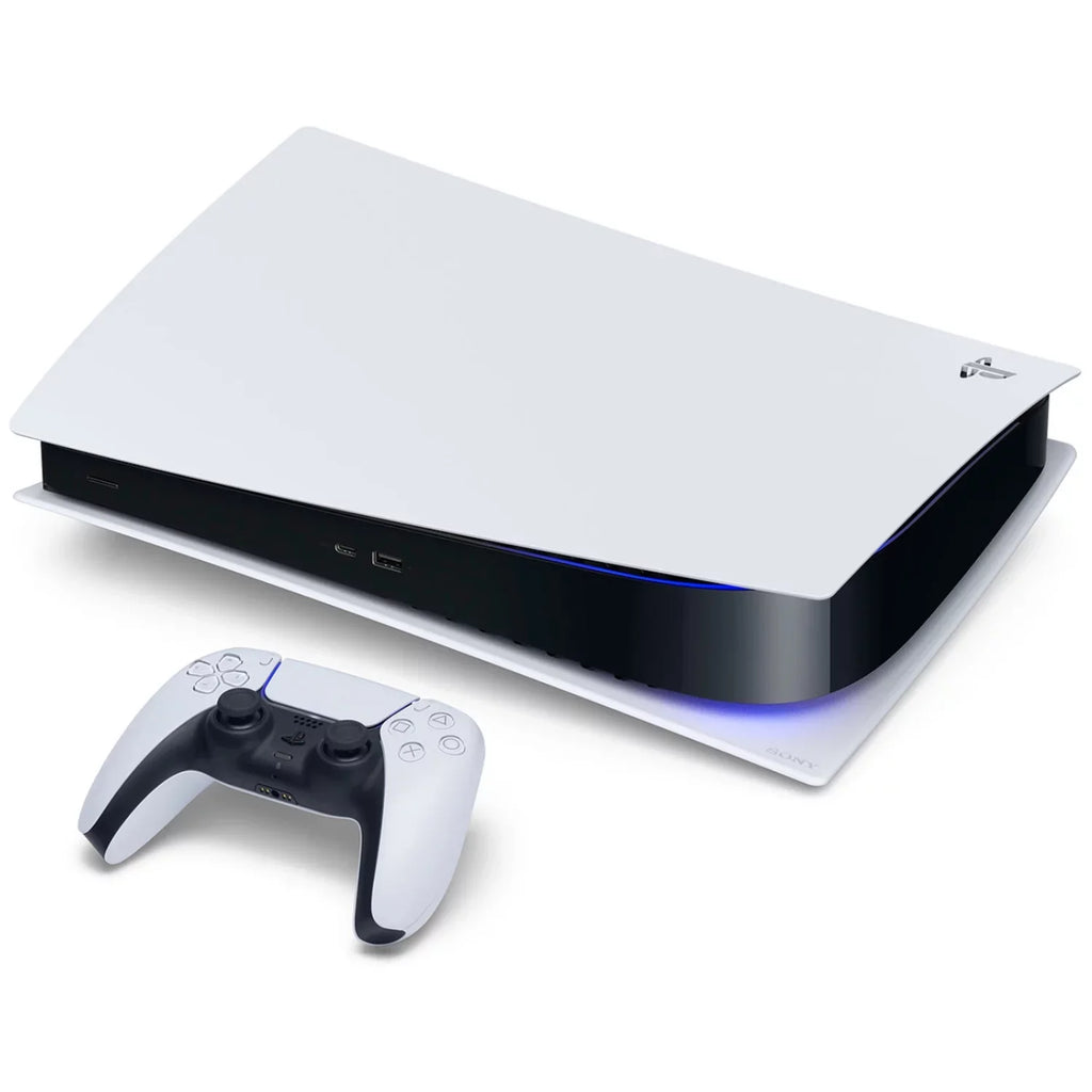 Playstation 5 Disc Version Console with Extra White Controller, Surge Dual Controller Charge Dock and Demon's Souls Bundle