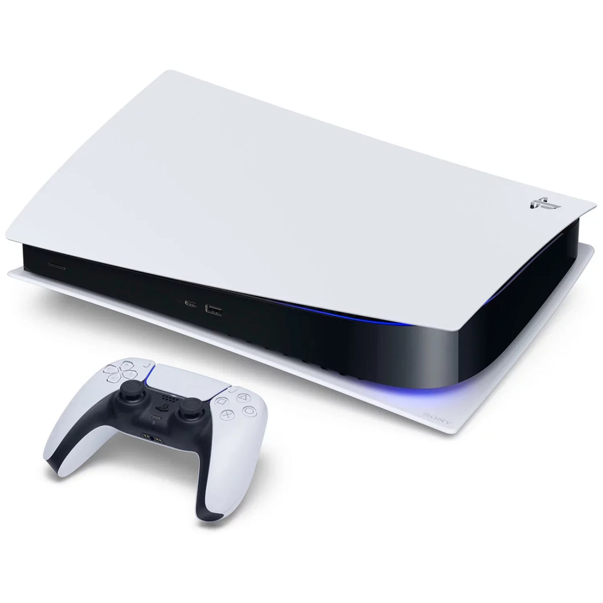 Playstation 5 Disc Version Console with Extra White Controller, Surge Dual Controller Charge Dock and Demon's Souls Bundle