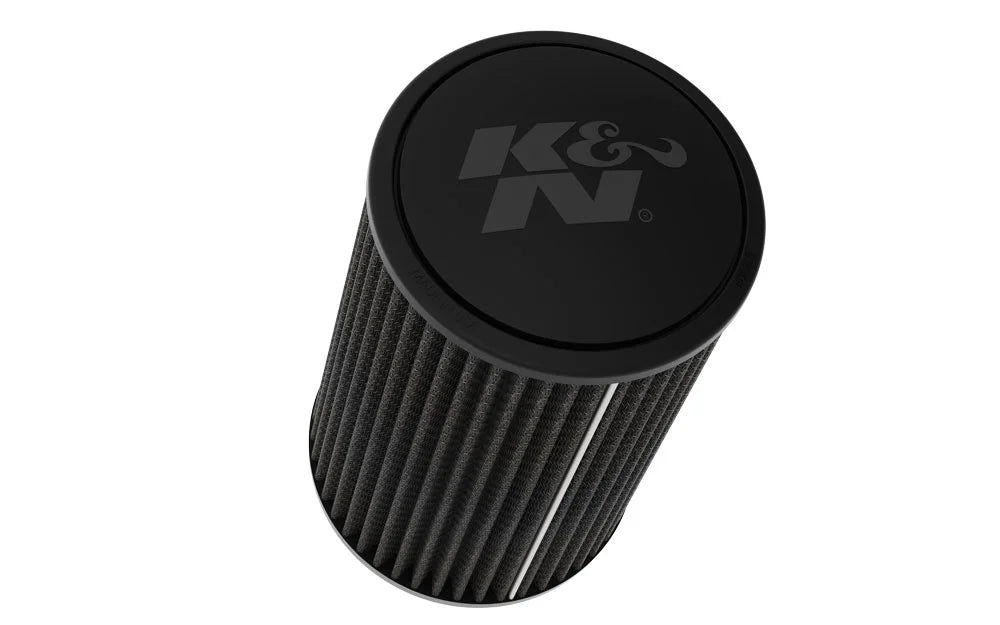 K&N Universal Clamp-On Air Filter: High Efficiency Premium, Washable, Replacement Filter: Flange Diameter: 3.5 In, Filter Height: 9 In, Flange Length: 1.55 In, Type: Dry Synthetic, RU-3111HBK
