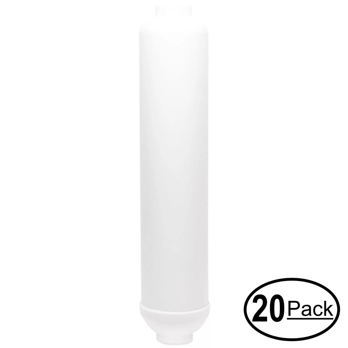 20-Pack Replacement for Expres Liquid ROUV10MC Inline Filter Cartridge - Universal 10-inch Cartridge for Express Fluid 6 Stage UV Reverse Osmosis Filtration System - Denali Pure Brand