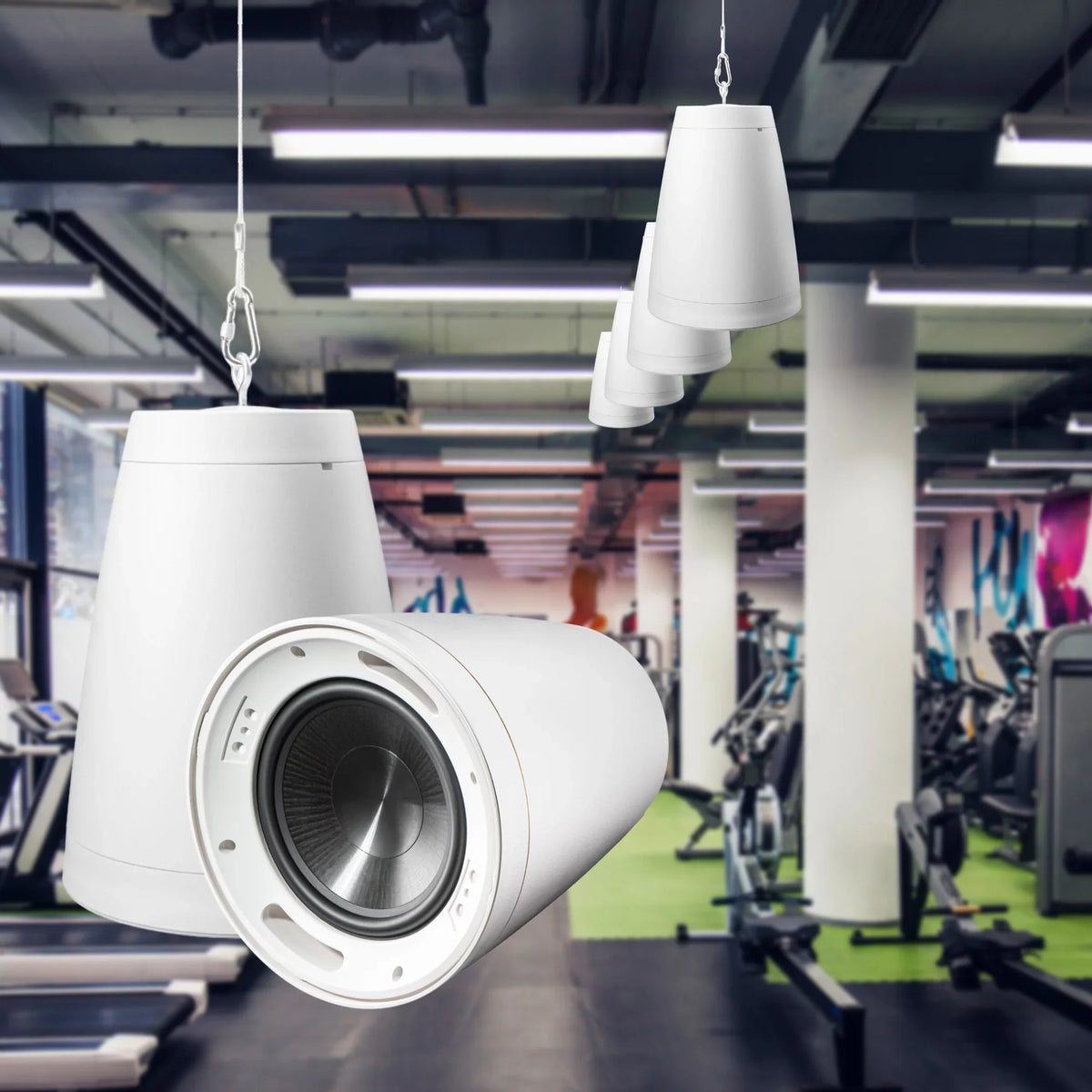 OSD Nero Arc Sub 8" Professional Subwoofer Pendant Style 8Ohm/70V, White