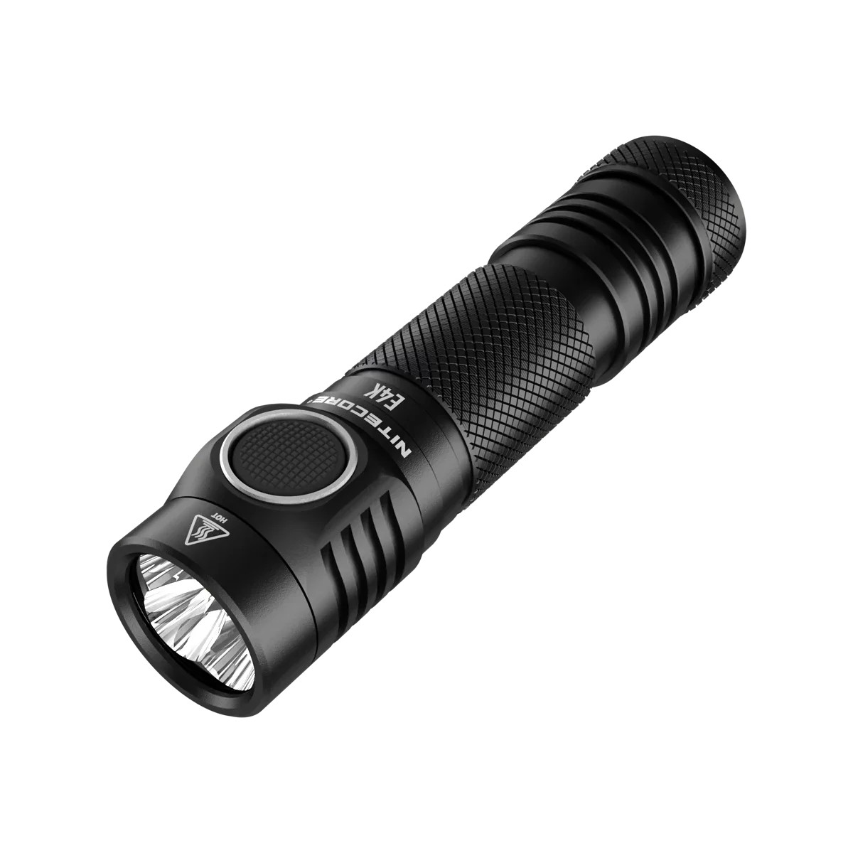 Combo: NITECORE E4K Next generation Flashlight - 4400 Lumens w/Tini Brass Keychain Light -380 Lumens