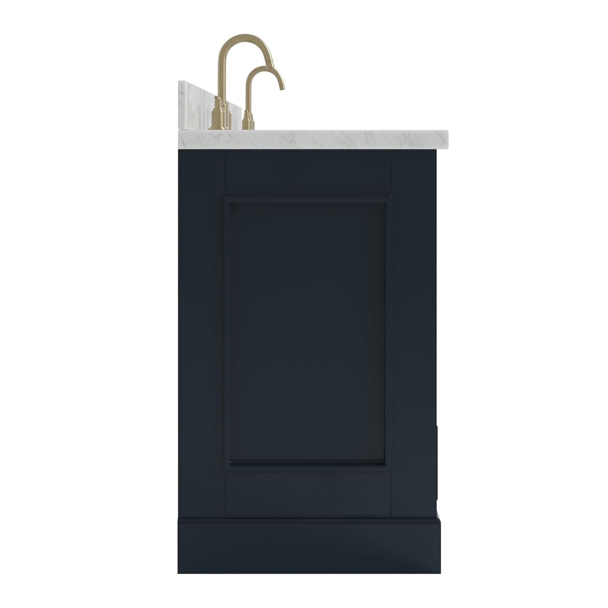 DKB Isabella 72" Oak Double Bathroom Vanity with Sink, 1.5" Carrara White Marble Countertop, Rectangle Undermount Sinks, 4 Soft Closing Doors, 6 Dovetail Drawers