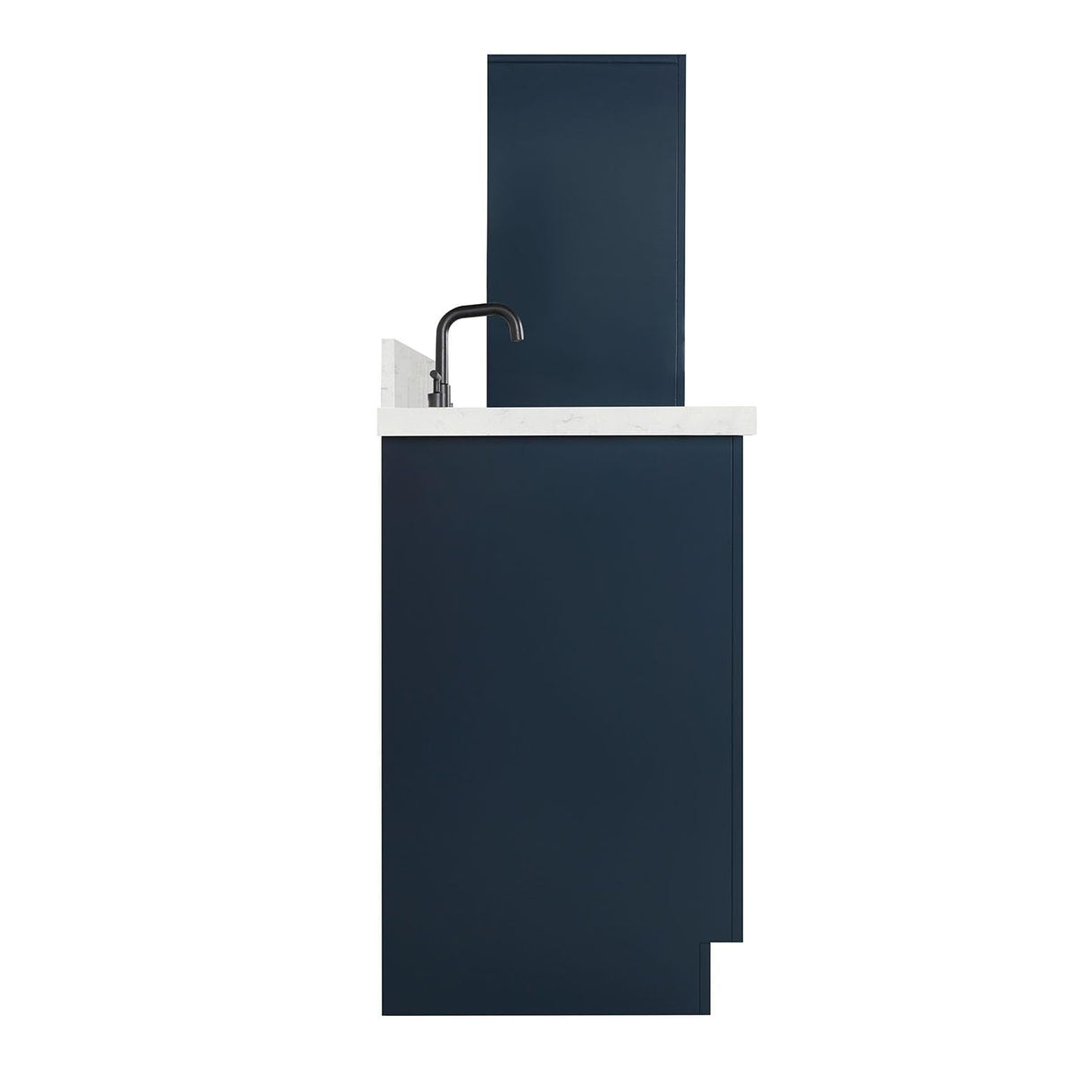 ARIEL Hepburn 92 Inch Includes 20 Inch Linen Cabinet and 1 of 72 Inch Double Rectangle Sink Bathroom Vanity with Carrara White Quartz Countertop 1.5 Inch in Natural Oak