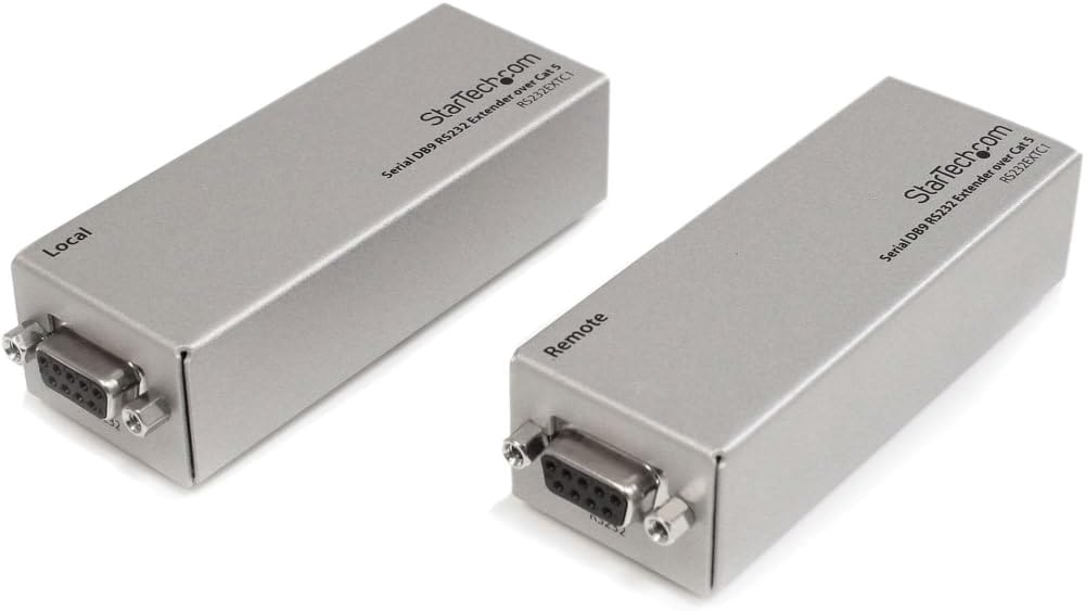 Serial Db9 Rs232 Extender Over Cat 5 - Up To 3300 Ft (1000 Meters)