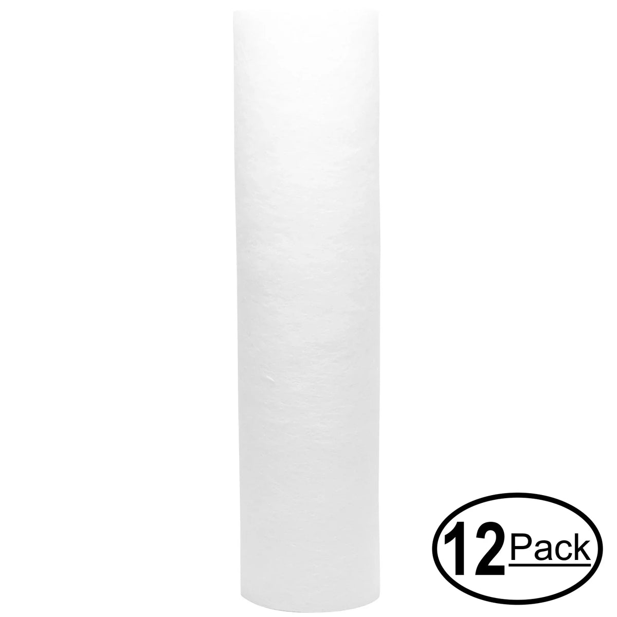 12-Pack Replacement for US Liquid Systems 321-AP310-NRS Polypropylene Sediment Filter - Universal 10-inch 5-Micron Cartridge for US Liquid 3-Stage Nitrate Filtration System - Denali Pure Brand