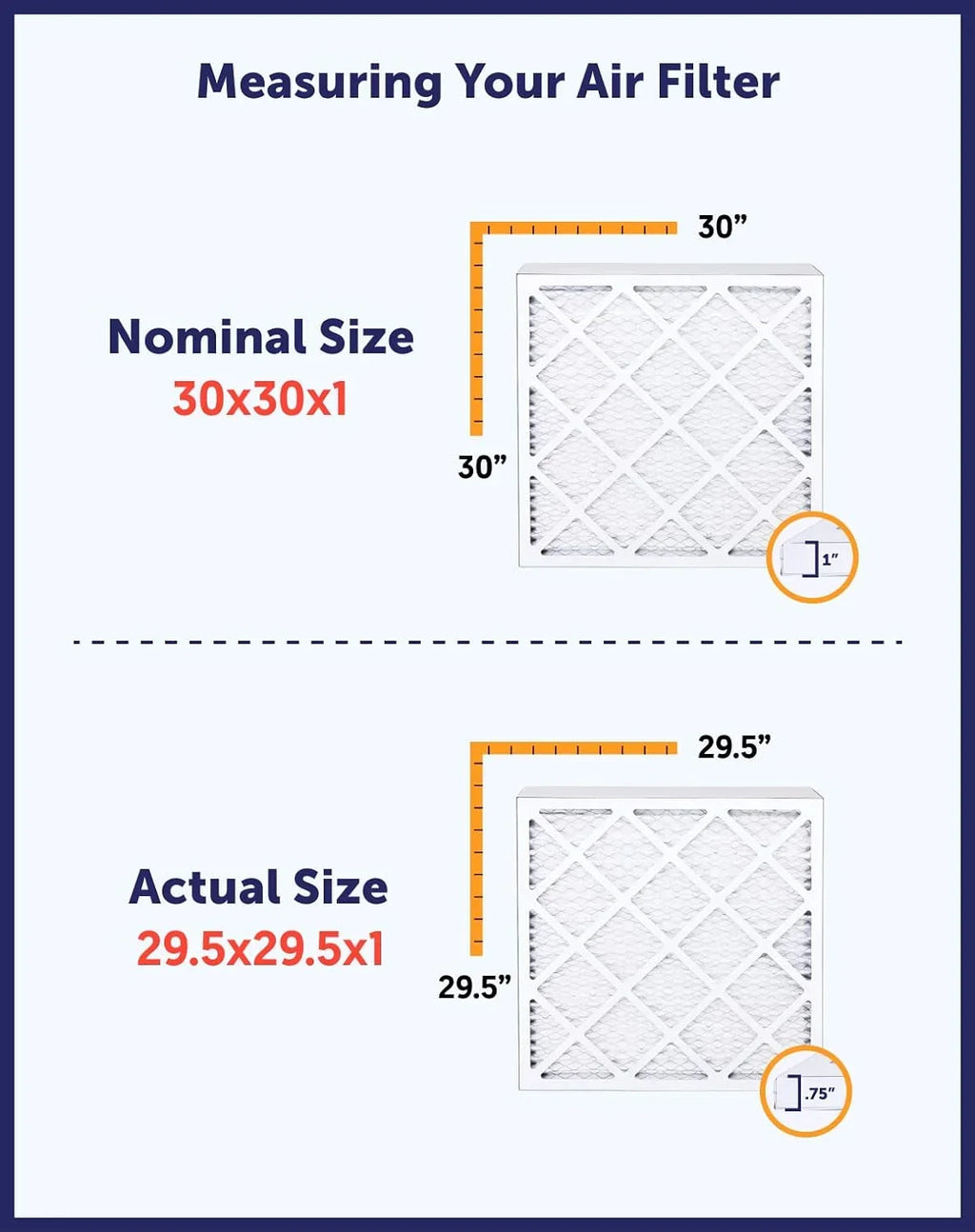 Filter King 38x21.5x1 Air Filter | 4-PACK | MERV 8 HVAC Pleated A/C Furnace Filters | MADE IN USA | Actual Size: 38 x 21.5 x .75"