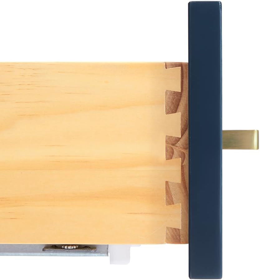 ARIEL Cambridge 48-inch Bathroom Vanity with Sink,Solid Wood, 1.5-inch Pure White Quartz Countertop, Single Rectangular Porcelain Sink, 2 Soft Closing Doors, 9 Dovetail Drawers, Midnight Blue