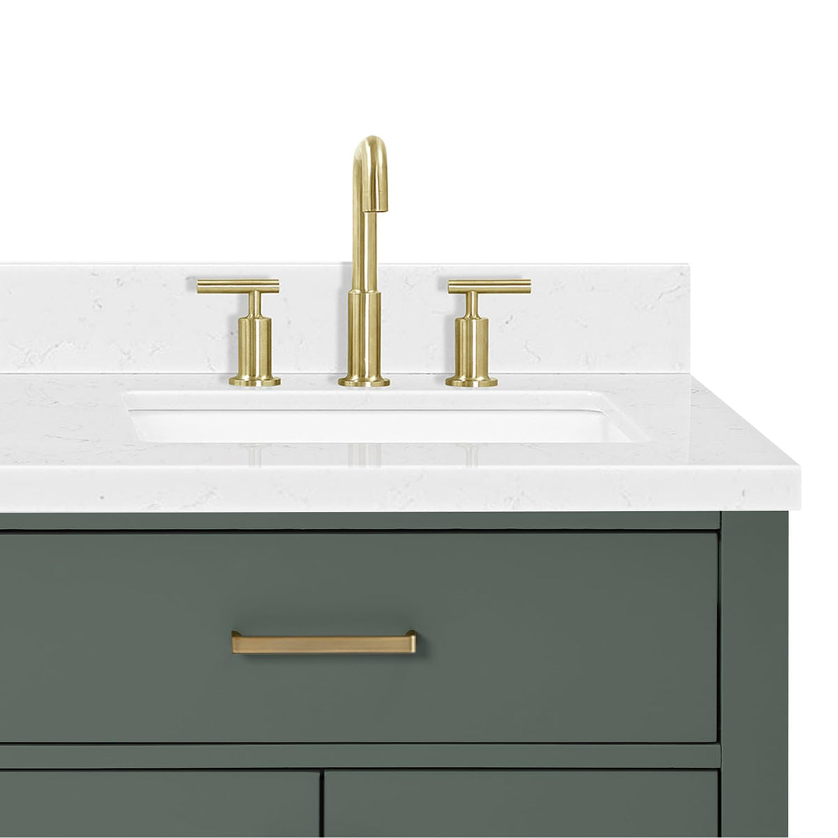 DKB Emilia 72 Inch Bathroom Vanity Double Sink â White Bathroom Vanity with Sink, 1.5" Edge Carrara White Quartz Countertop & Backsplash, 4 Soft-Close Doors, and 6 Dovetail Drawers