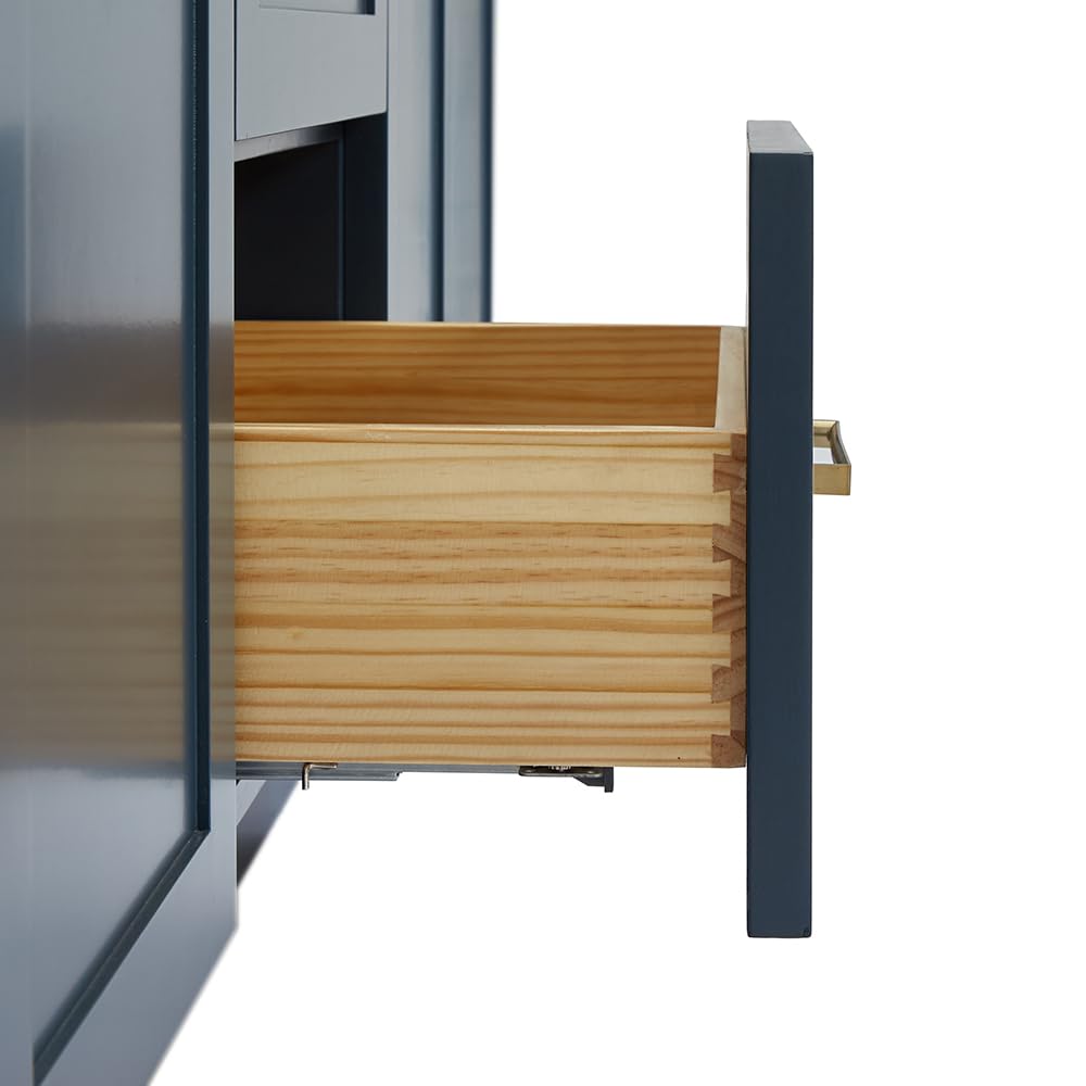 DKB Isabella 72" Oak Double Bathroom Vanity with Sink, 1.5" Carrara White Marble Countertop, Rectangle Undermount Sinks, 4 Soft Closing Doors, 6 Dovetail Drawers