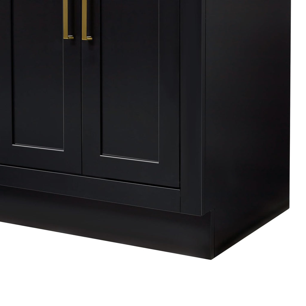 DKB Isabella 72" Oak Double Bathroom Vanity with Sink, 1.5" Carrara White Marble Countertop, Rectangle Undermount Sinks, 4 Soft Closing Doors, 6 Dovetail Drawers