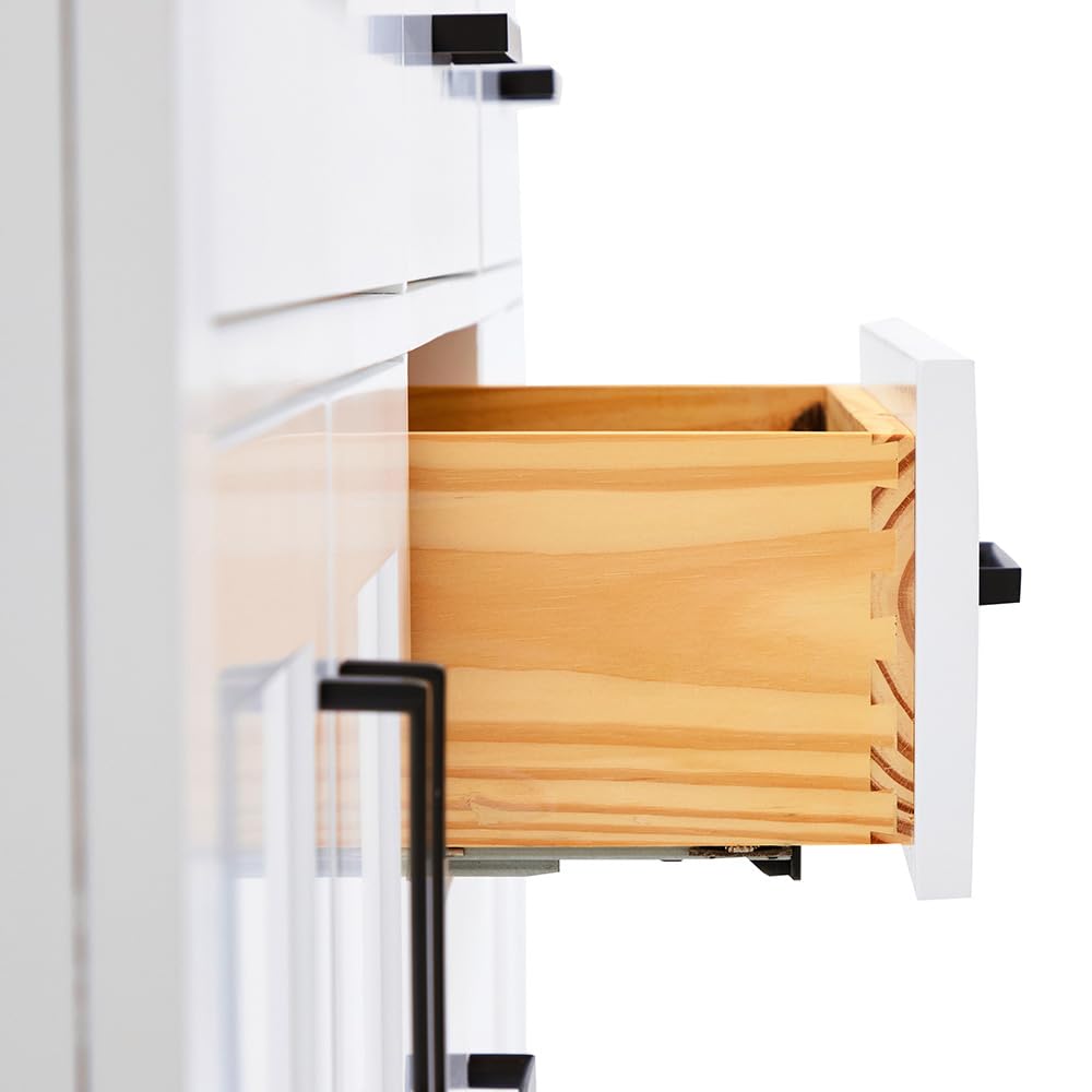 DKB Isabella 72" Oak Double Bathroom Vanity with Sink, 1.5" Carrara White Marble Countertop, Rectangle Undermount Sinks, 4 Soft Closing Doors, 6 Dovetail Drawers