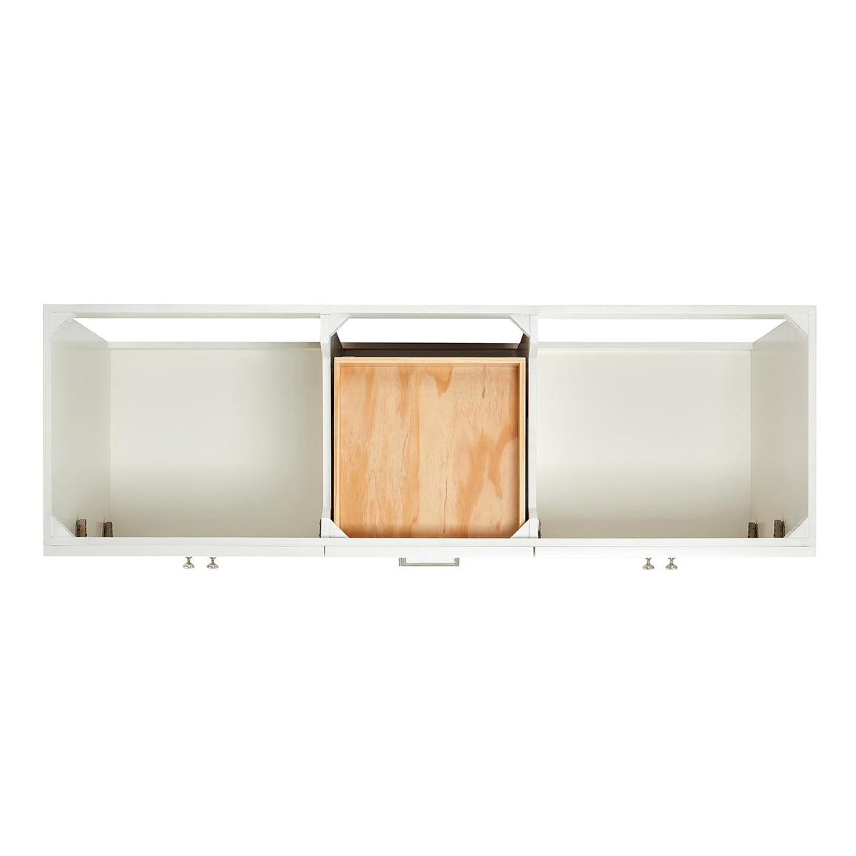 DKB Isabella 66" White Double Bathroom Vanity with 1.5" Carrara Quartz Countertop, Double Rectangular Undermount Sinks, 4 Soft Closing Doors, 6 Dovetail Drawers
