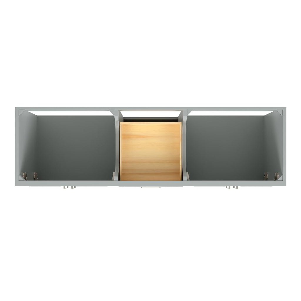 DKB Isabella 72" Oak Double Bathroom Vanity with Sink, 1.5" Carrara White Marble Countertop, Rectangle Undermount Sinks, 4 Soft Closing Doors, 6 Dovetail Drawers