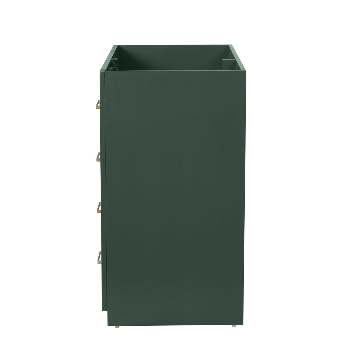 30 Inch Green Bathroom Vanity with Sink & Gold Handles,Light Luxury