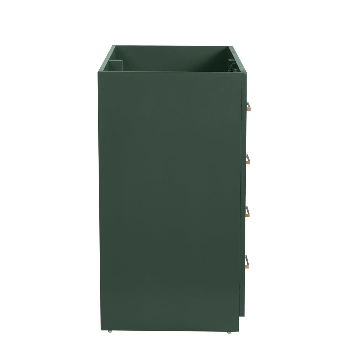 30 Inch Green Bathroom Vanity with Sink & Gold Handles,Light Luxury