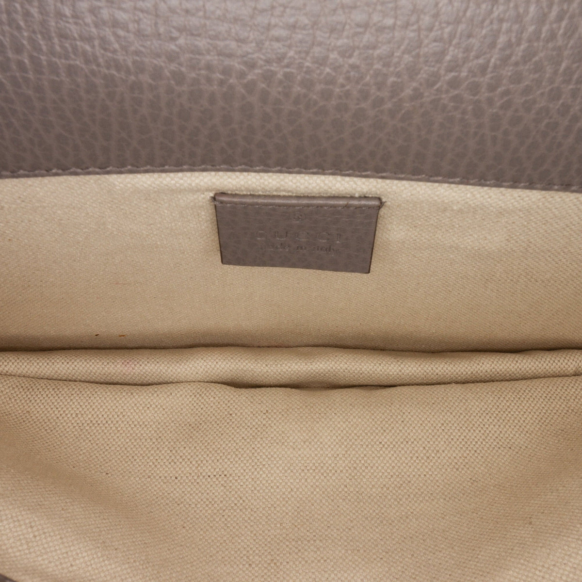 Pre-Owned Authenticated Gucci Small Dionysus Shoulder Bag Calf Leather Gray Unisex (Good)