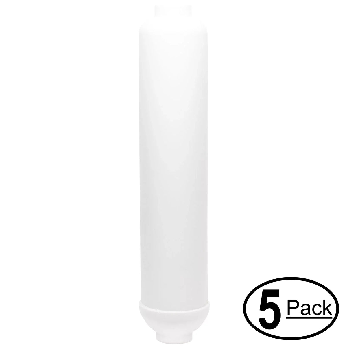 5-Pack Replacement for Fluid 101038 Inline Filter Cartridge - Universal 10-inch Cartridge for Liquid 9 Stage Alkaline Reverse Osmosis System - Denali Pure Brand