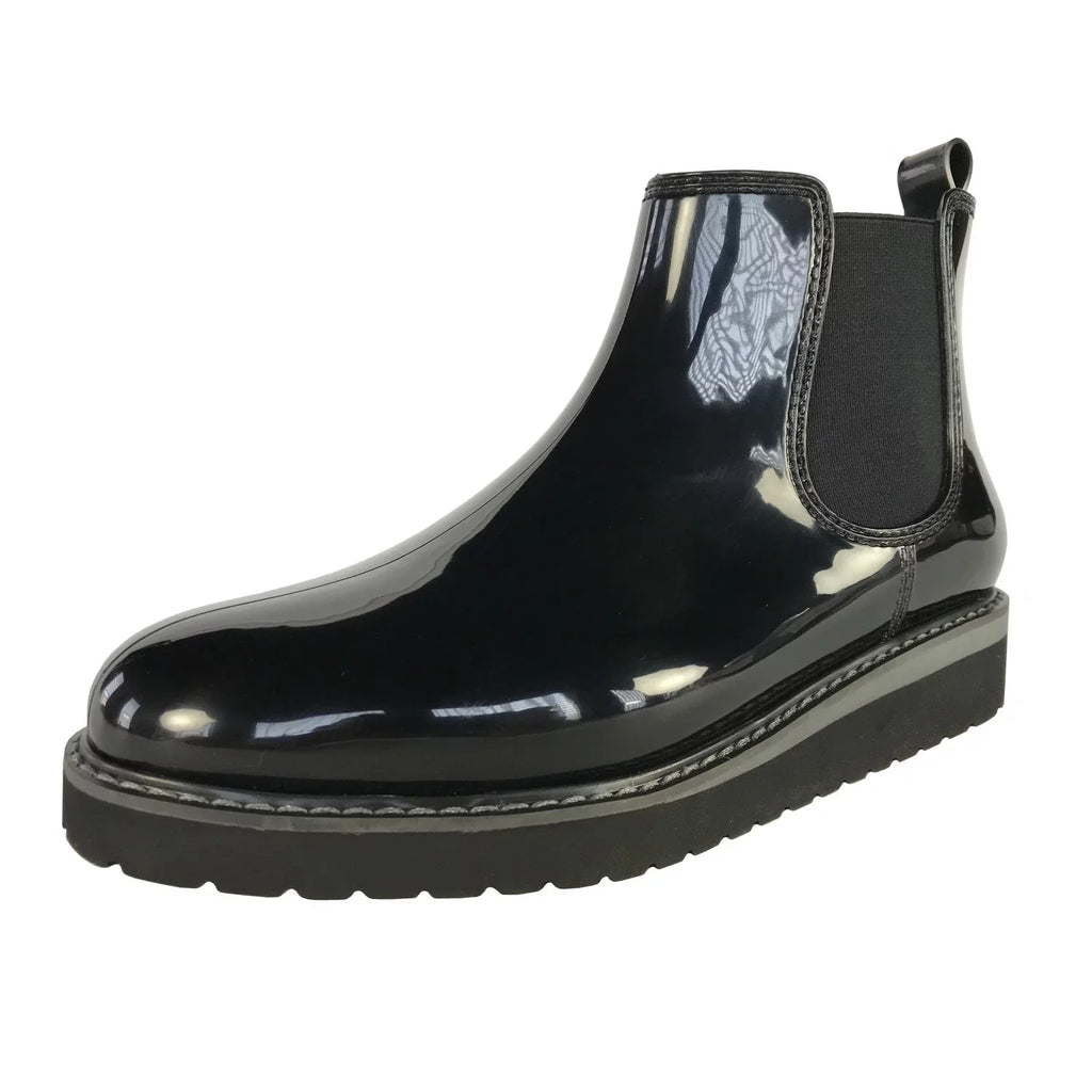 Cougar Women's Kensington Ankle-High Rubber Rain Boot - 9M - Black/Charcoal
