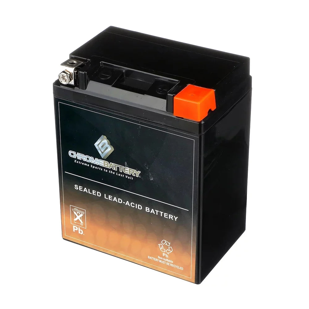 Chrome Battery Ytx14Ahl-Bs Motorcycle Battery For Yamaha 850Cc Xs850 All 1980