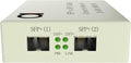 10G SFP+ to SFP+ Fiber to Fiber Media Converter, 2 Slot OEO 3R Repeater