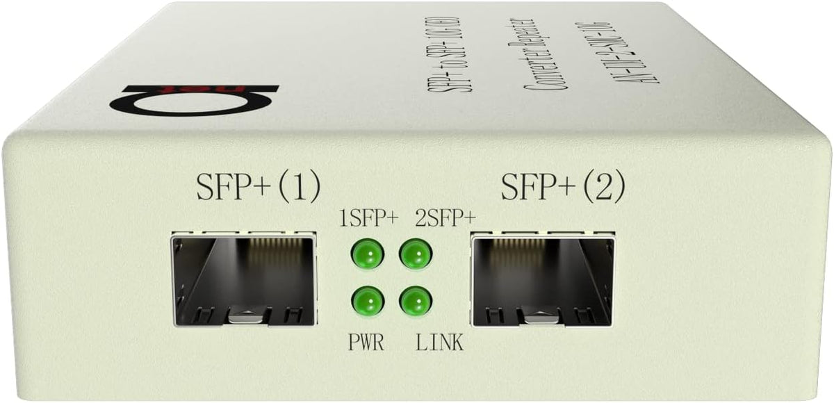 10G SFP+ to SFP+ Fiber to Fiber Media Converter, 2 Slot OEO 3R Repeater