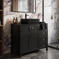 32'' Bathroom Vanity with Sink, Modern Bathroom Cabinet, Black