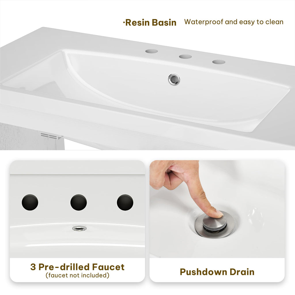 YITAHOME 36 inch Bathroom Vanity with Sink