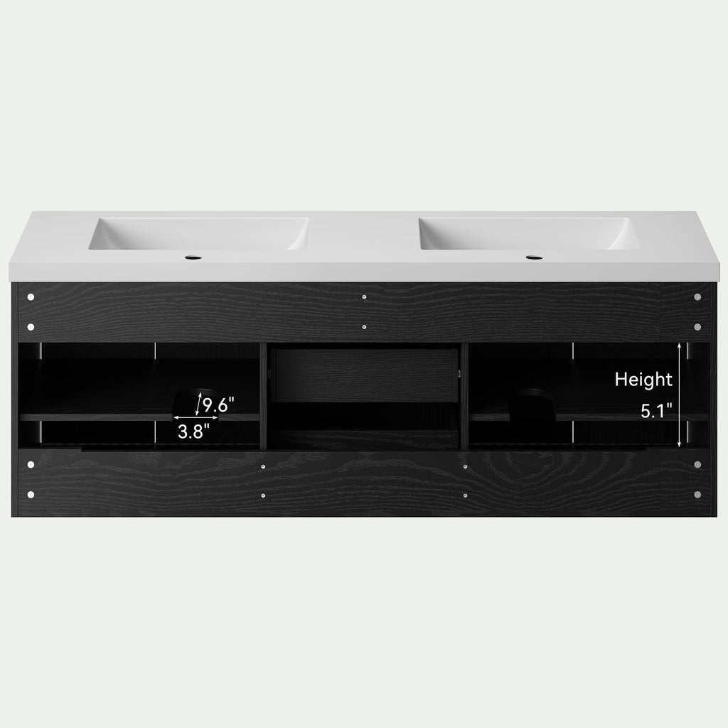 36" Bathroom Vanity with Sink Modern Oak