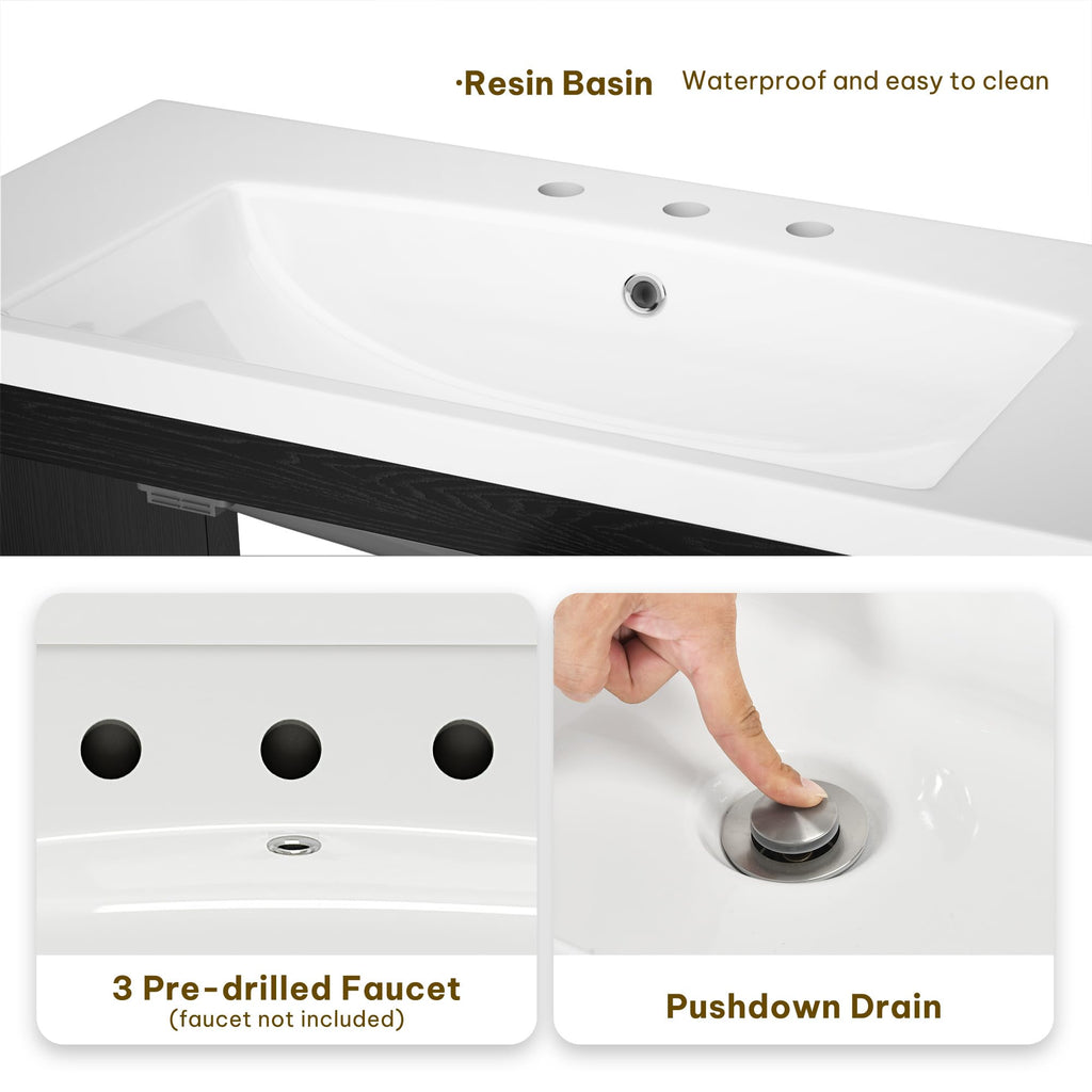 YITAHOME 36 inch Bathroom Vanity with Sink