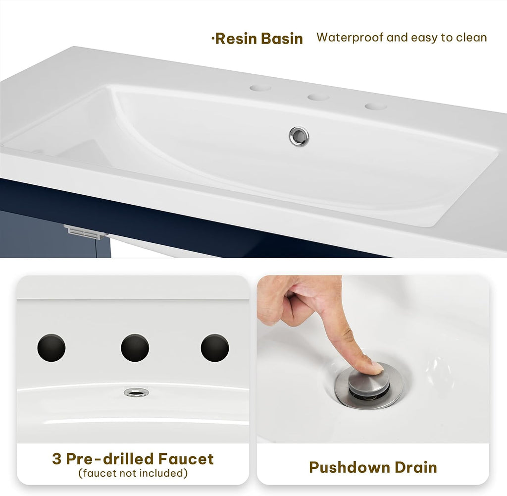 YITAHOME 36 inch Bathroom Vanity with Sink