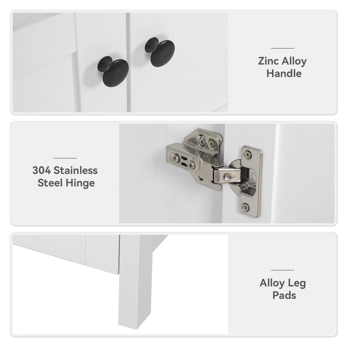 48" Bathroom Vanity with Sink, White Modern Freestanding Bathroom Vanity Cabinet with Marble Texture Top and 4 Drawers, Two Boat Ceramic Vessel Sinks