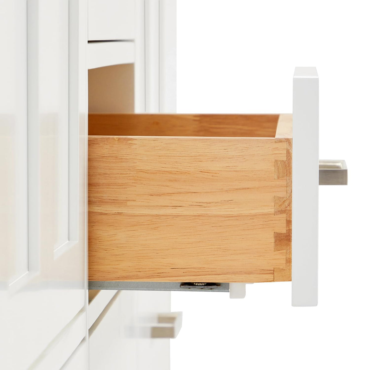 DKB Isabella 66" White Double Bathroom Vanity with 1.5" Carrara Quartz Countertop, Double Rectangular Undermount Sinks, 4 Soft Closing Doors, 6 Dovetail Drawers