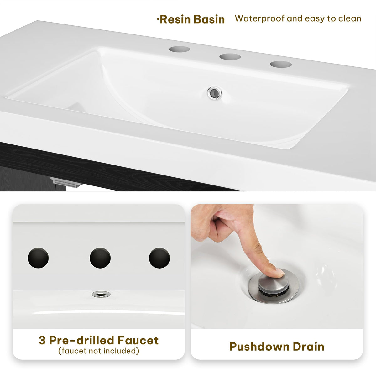 YITAHOME 36 inch Bathroom Vanity with Sink