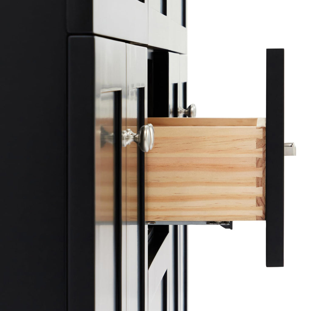 DKB Isabella 66" White Double Bathroom Vanity with 1.5" Carrara Quartz Countertop, Double Rectangular Undermount Sinks, 4 Soft Closing Doors, 6 Dovetail Drawers