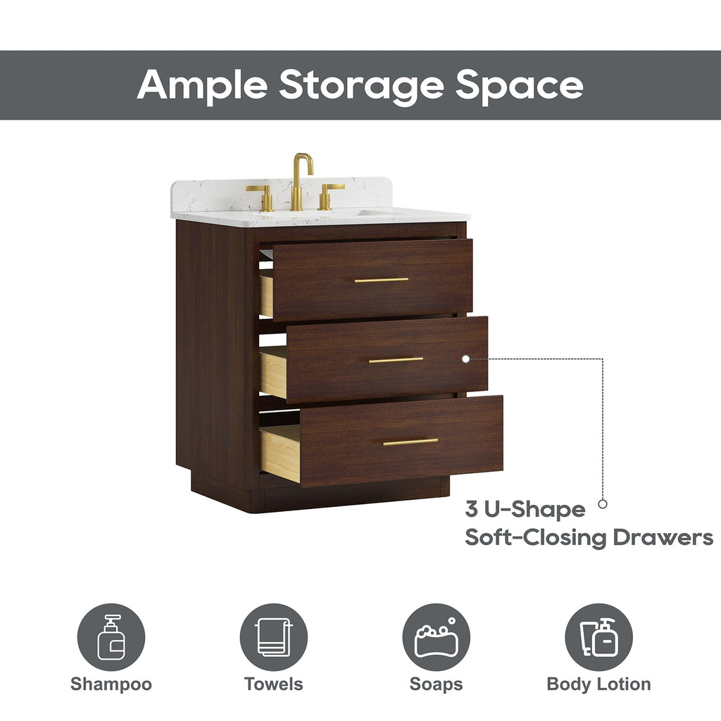 60 Inch Bathroom Vanity with Double Sink Combo, Greige