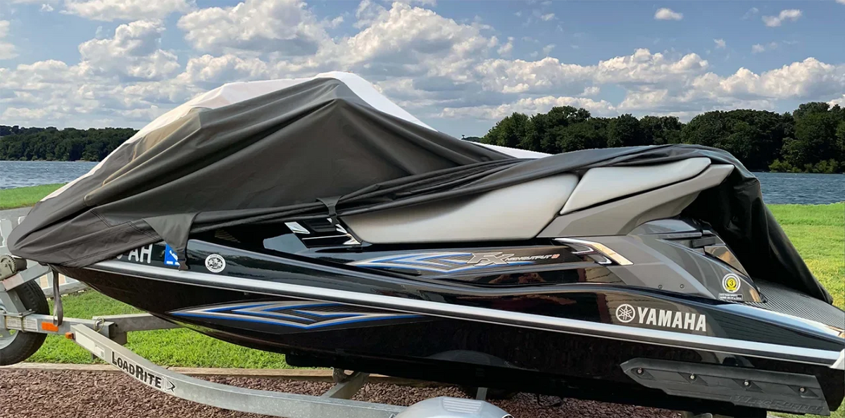 SUPER HEAVY-DUTY PWC JetSki Cover Compatible for Polaris MSX 110 / 140 / 150 2003-2004 Jet Ski PWC Cover