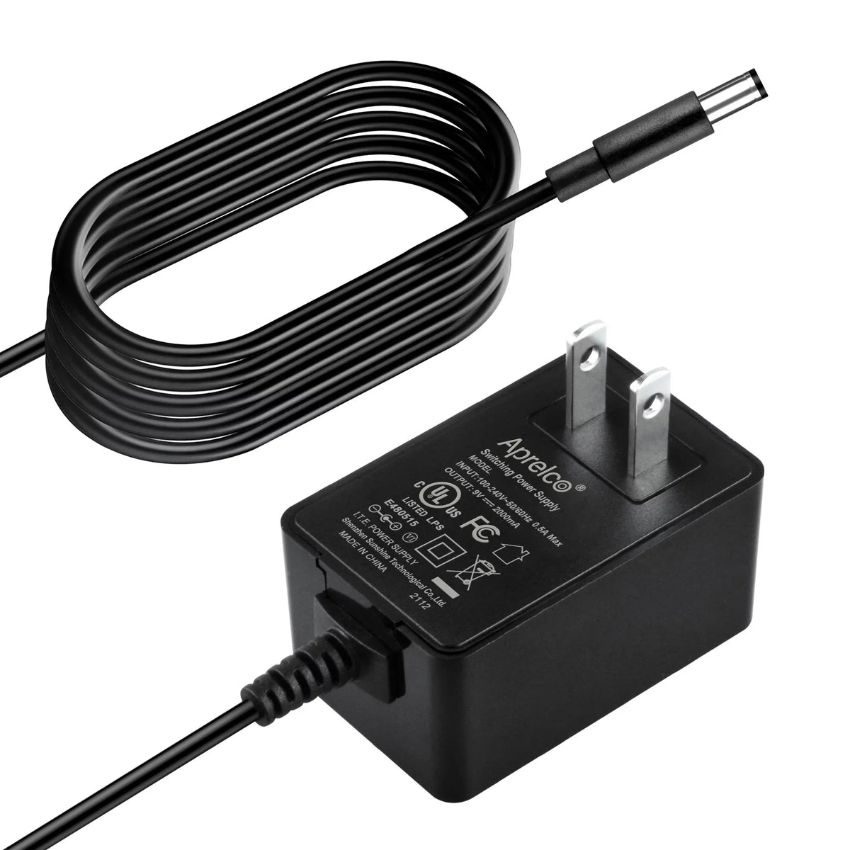 Aprelco UL Listed 9V AC / DC Adapter For Life Fitness X1 X1-XX00-0103, X1-XX00-0203, X1-XX00-0303 Elliptical Residential Ellipticals 9VDC Power Supply Cord Cable PS Battery Charger Mains PSU