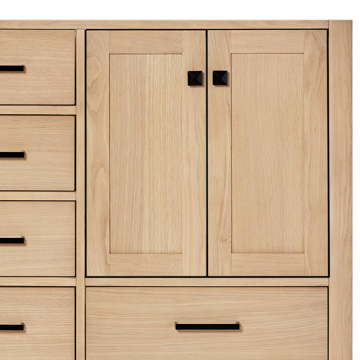 DKB Emilia 72 Inch Bathroom Vanity Double Sink â White Bathroom Vanity with Sink, 1.5" Edge Carrara White Quartz Countertop & Backsplash, 4 Soft-Close Doors, and 6 Dovetail Drawers