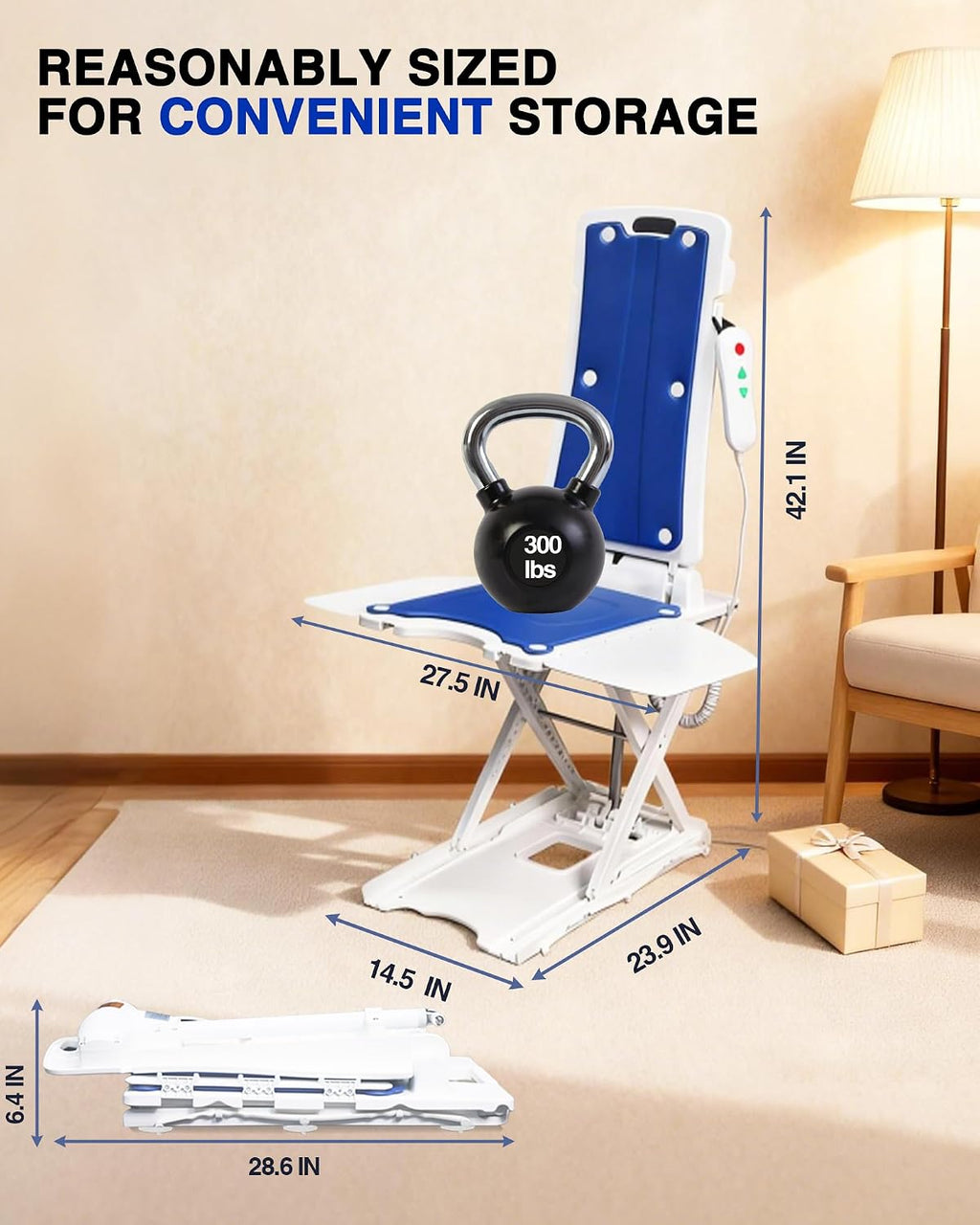 Pterying Electric Lift Chair for Elderly from Floor, 308 LBS