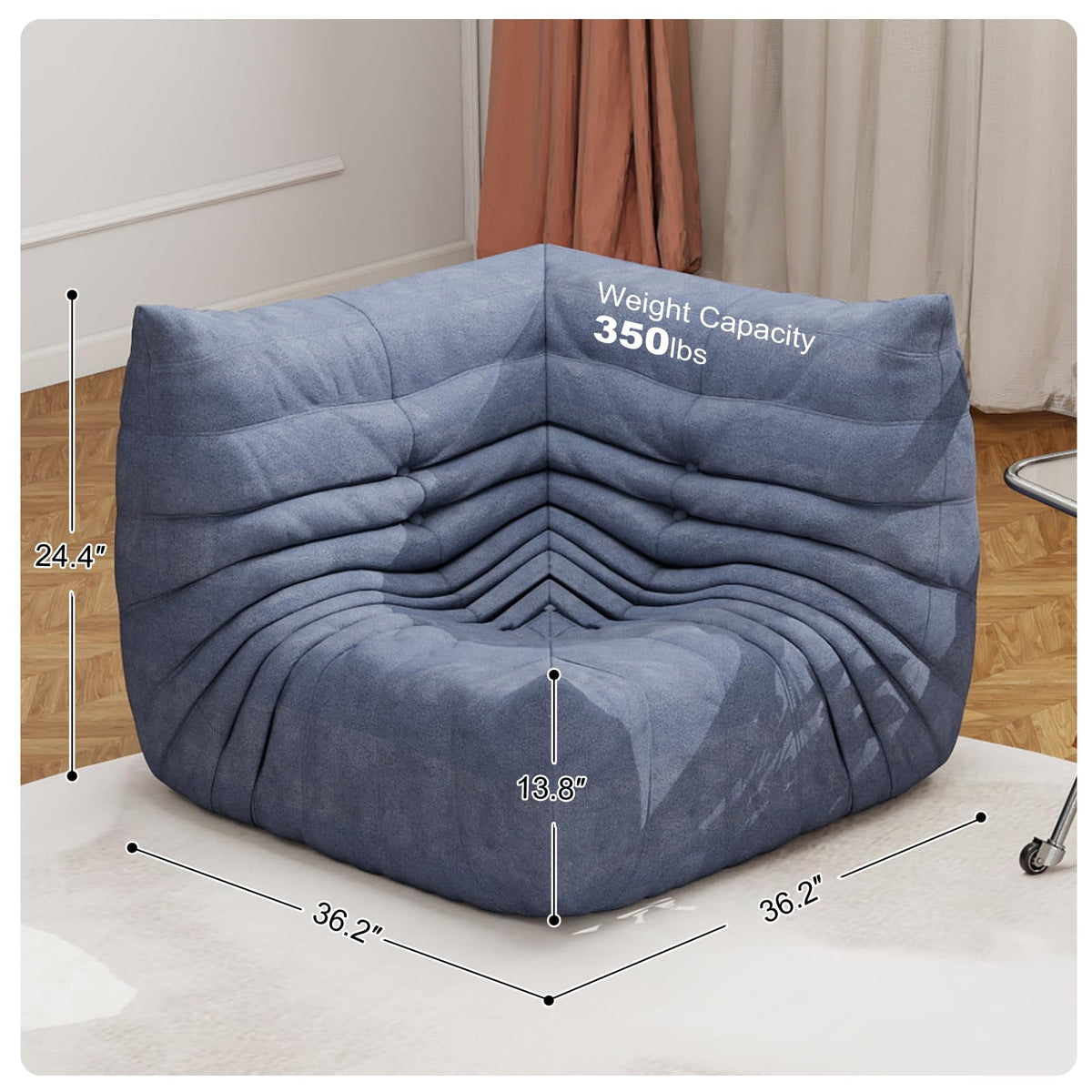 Bean Bag Chair for Adults, Memory Foam Bean Bag Sofa with Waterproof Fabric