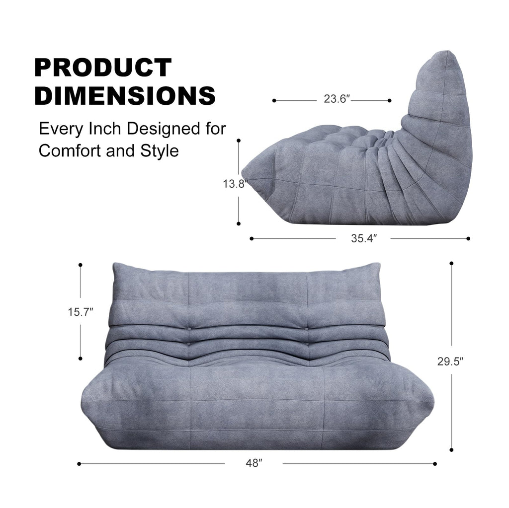 Bean Bag Chair for Adults, Memory Foam Bean Bag Sofa with Waterproof Fabric
