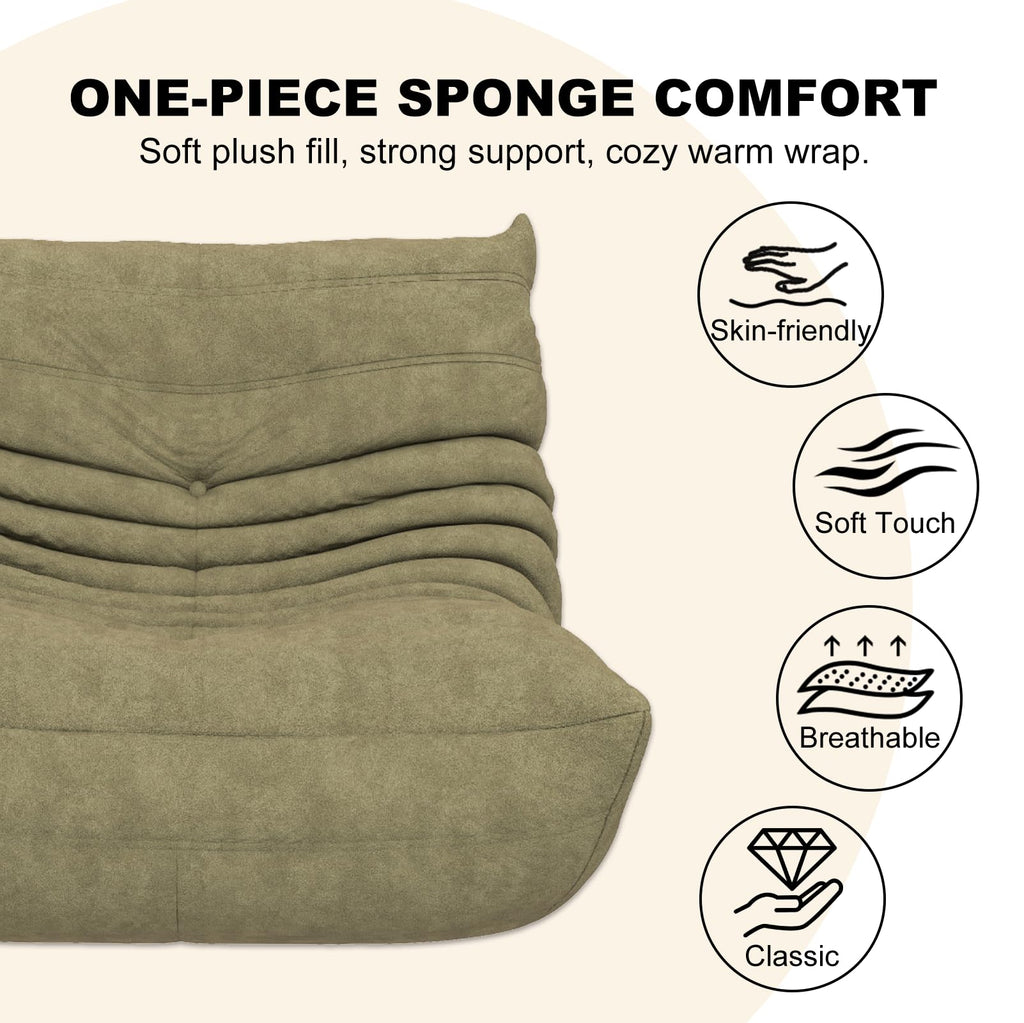Bean Bag Chair for Adults, Memory Foam Bean Bag Sofa with Waterproof Fabric