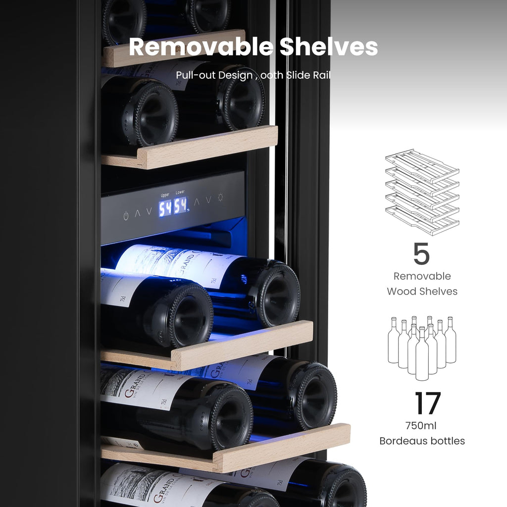 Yeego 30 Inch Wine and Beverage Refrigerator with 80 Can and 33 Bottle